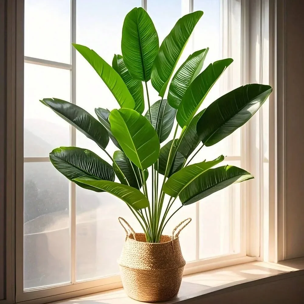 1pc 18 Leaves Artificial Plant - Ficus Lyrata Tree review and price